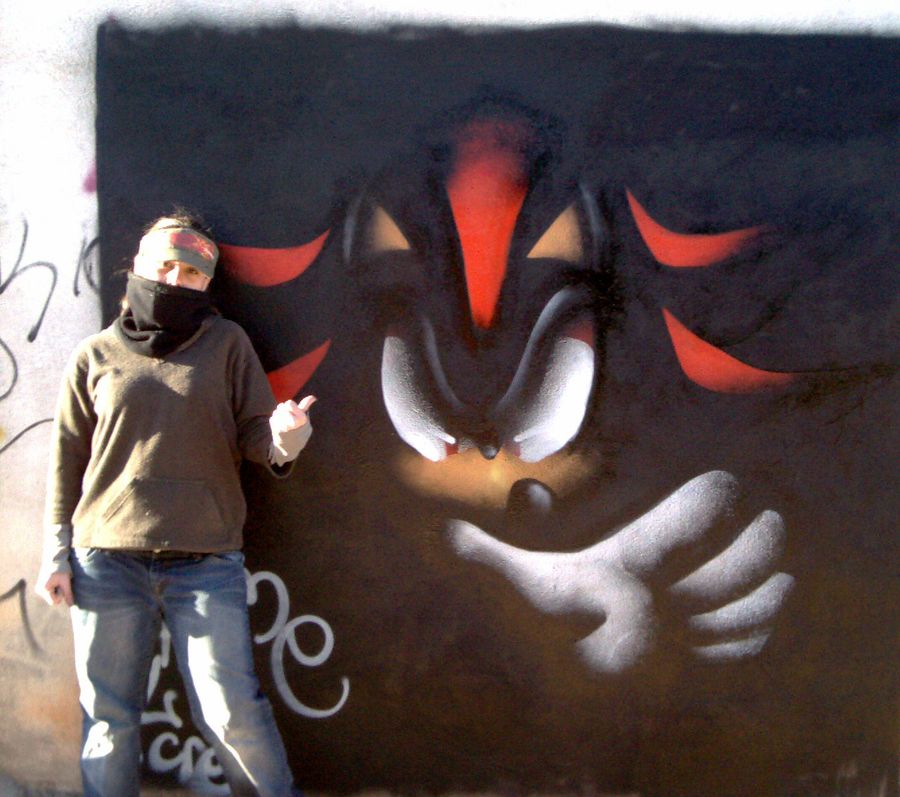 shadow graffiti by rouge bat