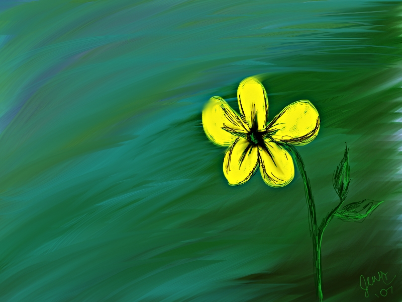 MidknightStarr's Graphics - Little Yellow flower wallpaper