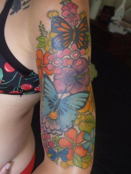 Top Arm Butterfly Tattoos Picture 9