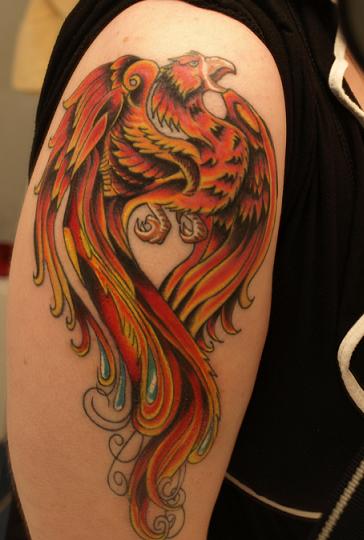 Phoenix Arm Tattoo Designs Picture 2